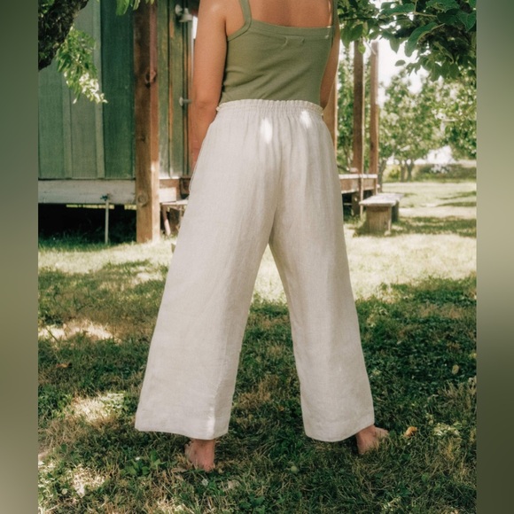 Christy Dawn The Luna Pant in Oatmeal Linen EUC - Picture 2 of 9